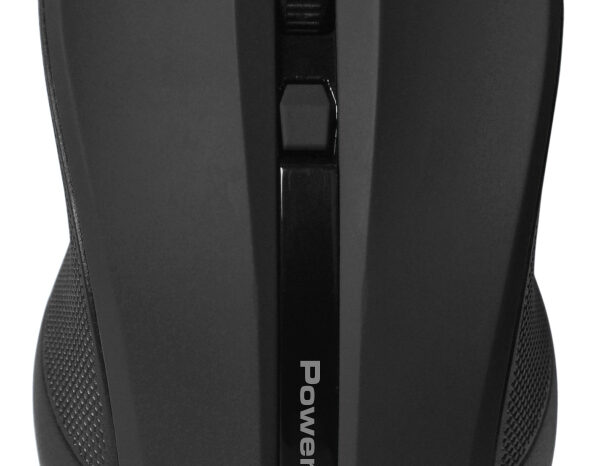 POWERTECH ασύρματο ποντίκι PT-1166, USB δέκτης, 1600DPI, μαύρο