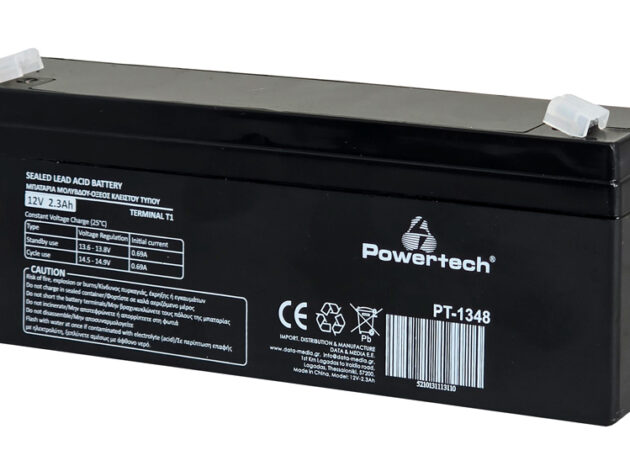 POWERTECH μπαταρία μολύβδου PT-1348, 12V 2.3Ah, T1