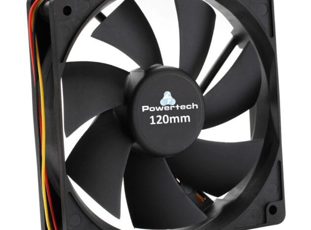 POWERTECH ανεμιστήρας PT-156, 120 x 120 x 25mm, 12V, 3pin & 4 βίδες