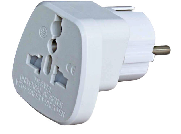 POWERTECH αντάπτορας PT-350 από german type σε universal, copper