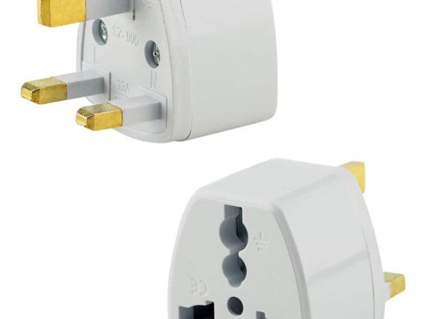 POWERTECH αντάπτορας ρεύματος από UK σε universal PT-368, 13A, copper, λευκός