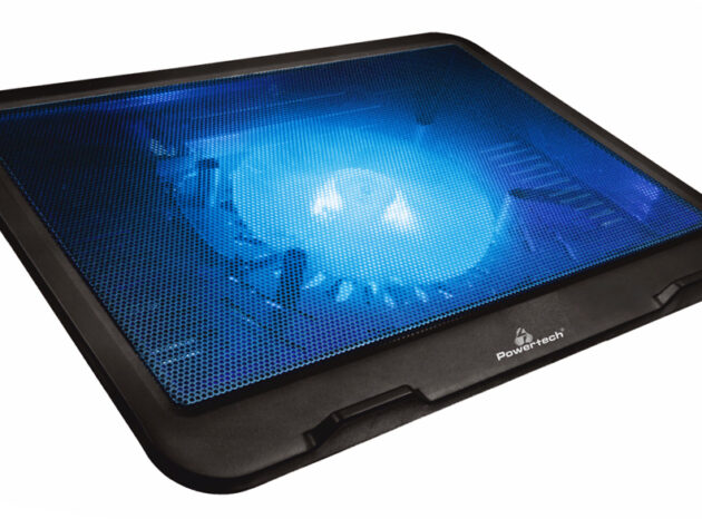 POWERTECH Βάση & ψύξη laptop PT-740 έως 15.6", 125mm fan, LED, μαύρο