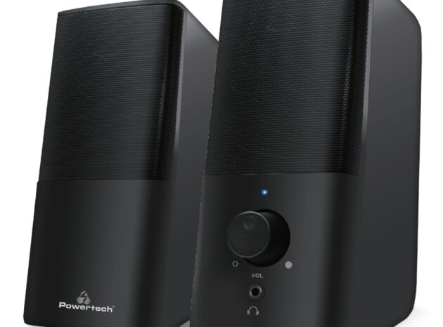 POWERTECH ηχεία Premium sound PT-847, 2x 3W, 3.5mm, μαύρα