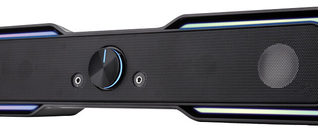 POWERTECH gaming soundbar PT-974, 10W RMS, Bluetooth, 3.5mm, RGB, μαύρο