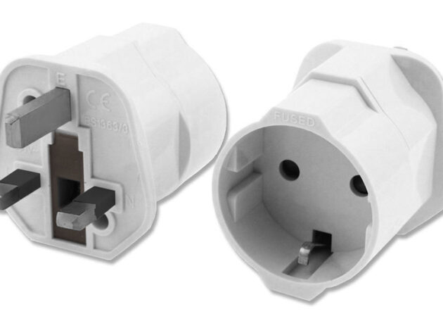 POWERTECH αντάπτορας ρεύματος PT-991, UK σε German type, 13A, λευκός