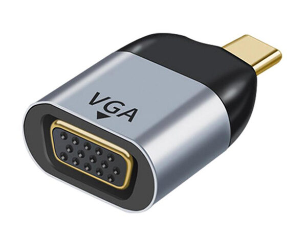 POWERTECH αντάπτορας USB-C σε VGA PTH-094, 1080p/60Hz, γκρι