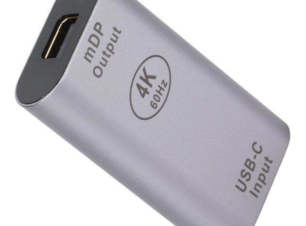 POWERTECH αντάπτορας USB-C σε Mini DisplayPort PTH-098, 4K/60Hz, γκρι