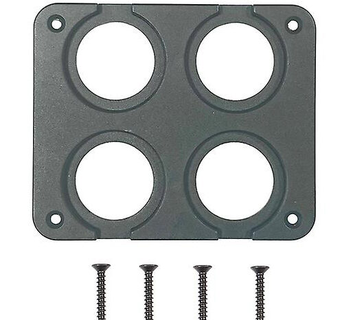 POWERTECH πάνελ πρίζας για σκάφη & οχήματα PTL-016, 4 θέσεις, 102x85mm