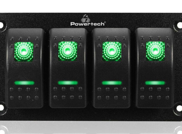 POWERTECH πάνελ σκαφών & οχημάτων PTL-019 με 4x διακόπτες, IP65