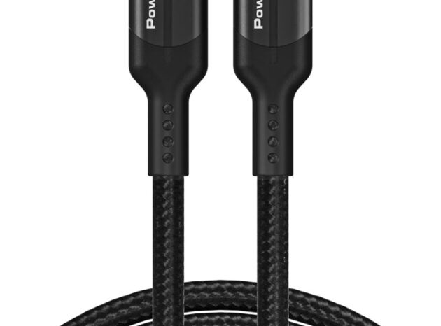 POWERTECH καλώδιο USB-C PTR-0140, PD 240W 5A, copper, 1m, μαύρο