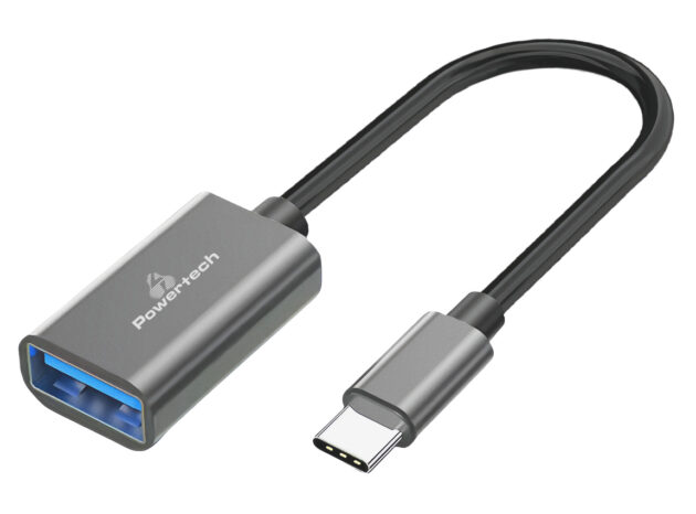 POWERTECH αντάπτορας USB-C σε USB 3.0 PTR-0146, 10 Gbps, γκρι