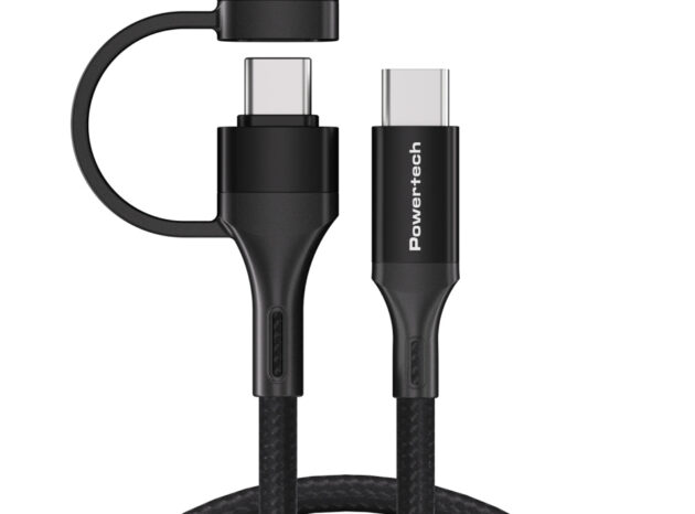 POWERTECH καλώδιο USB & USB-C σε USB-C PTR-0158, PD 60W, copper, 1.5m, μαύρο