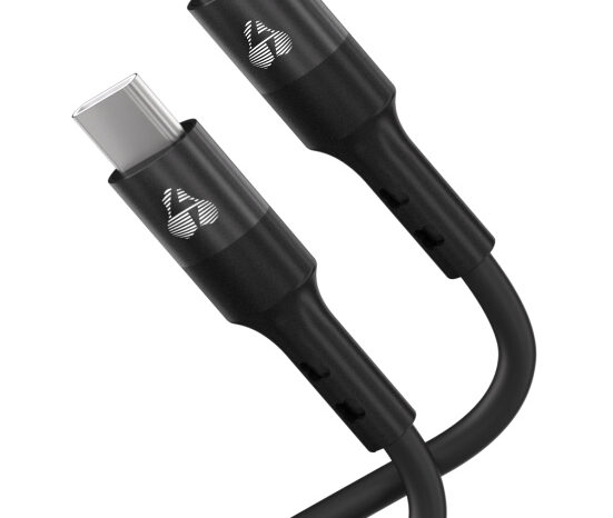 POWERTECH καλώδιο USB-C PTR-0163, σιλικόνης, 60W, 480Mbps, 1m, μαύρο