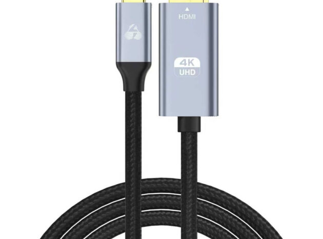 POWERTECH καλώδιο USB-C σε HDMI PTR-0171, 4K/60Hz, 10.2 Gbps, 1m, μαύρο