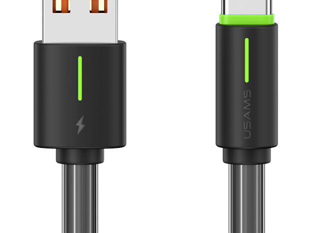 USAMS καλώδιο USB-C σε USB US-SJ732, 3A, 480Mbps, 1m, μαύρο