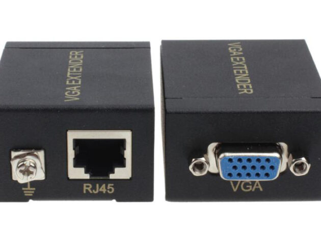 POWERTECH VGA signal extender SLOT-019 μέσω καλωδίου RJ45, 60m