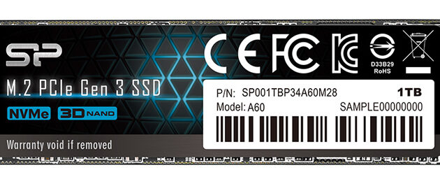 SILICON POWER SSD PCIe Gen3x4 P34A60 M.2 2280, 1TB, 2.200-1.600MB/s