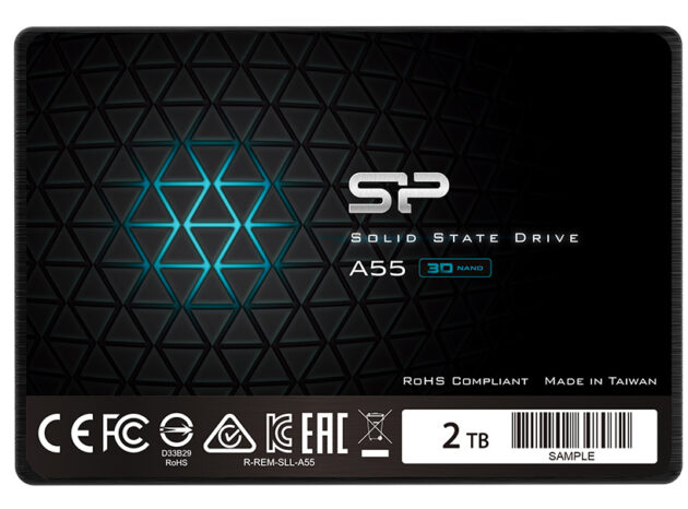 SILICON POWER SSD A55 2TB, 2.5", SATA III, 500-450MB/s, 7mm