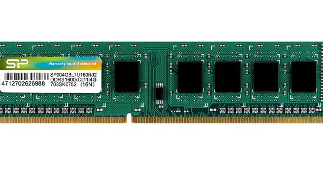 SILICON POWER μνήμη RAM DDR3, 1600MHz PC3-12800, 1.5V, 4GB