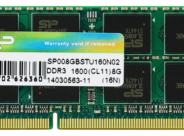 SILICON POWER Μνήμη RAM DDR3 SODimm, 8GB, 1600MHz, CL11
