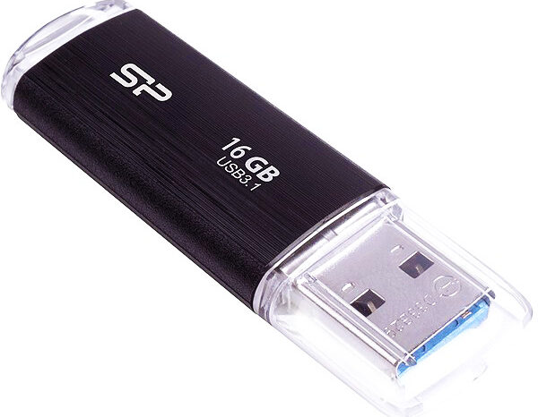 SILICON POWER USB Flash Drive Blaze B02, 16GB, USB 3.2, μαύρο