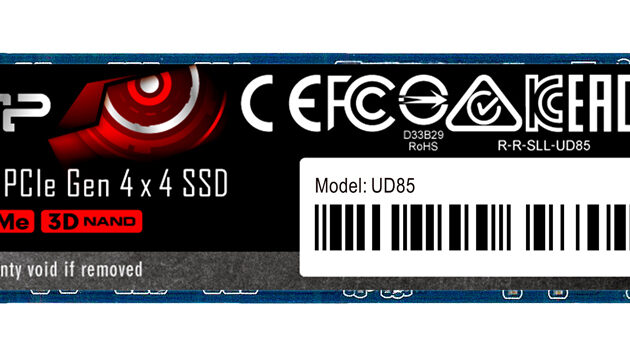 SILICON POWER SSD PCIe Gen4x4 M.2 2280 UD85, 1TB, 3.600-2.800MB/s