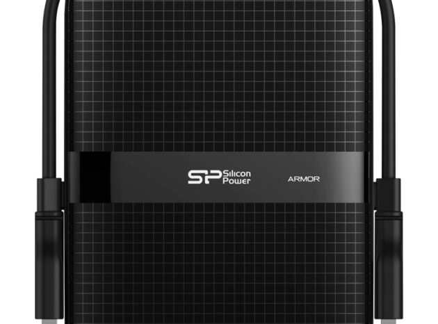 SILICON POWER εξωτερικός HDD Armor A60, 2TB, USB 3.2, μαύρος