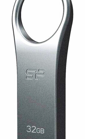 SILICON POWER USB Flash Drive Firma F80, 32GB, USB 2.0, ασημί