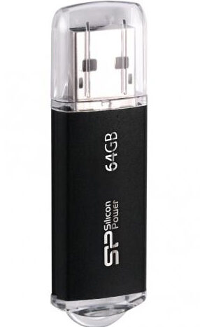 SILICON POWER USB Flash Drive Ultima II-I, 64GB, USB 2.0, μαύρο