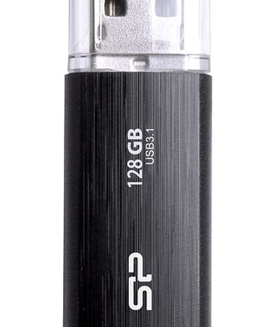 SILICON POWER USB Flash Drive Blaze B02, 128GB, USB 3.2, μαύρο