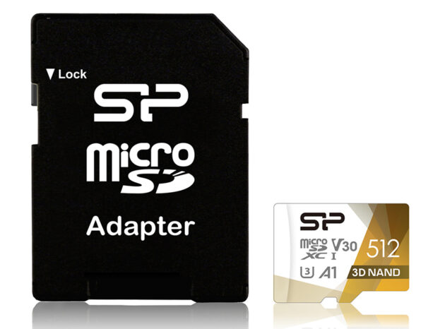 SILICON POWER κάρτα μνήμης microSDXC Superior Pro, 512GB, Class 10 UHS-I U3 A1 V30