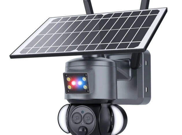 SECTEC smart ηλιακή κάμερα ST-558-6M-12X-4G-EU, προβολείς, 3MP, 4G, PTZ