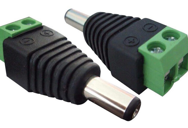 Βύσμα τροφοδοσίας DC αρσενικό ST-DC05, 5.5 x 2.1mm, σε κλέμα, 5 τμχ