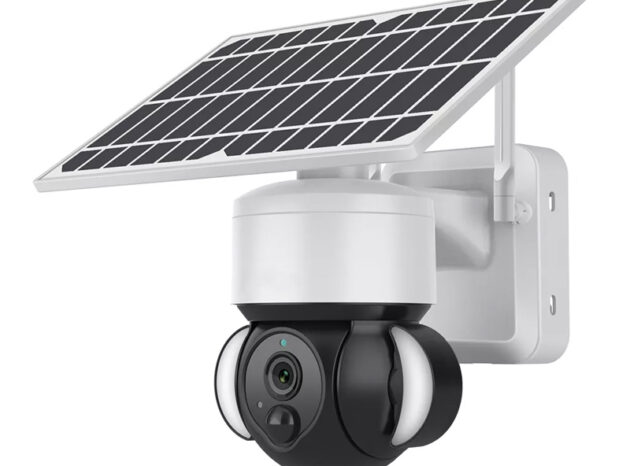 SECTEC smart ηλιακή κάμερα ST-S518M-3M με προβολείς, 3MP, Wi-Fi, PTZ