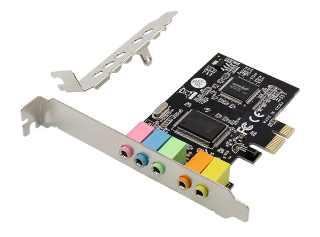 POWERTECH κάρτα επέκτασης PCIe σε 6x channel audio ST17, CM8738