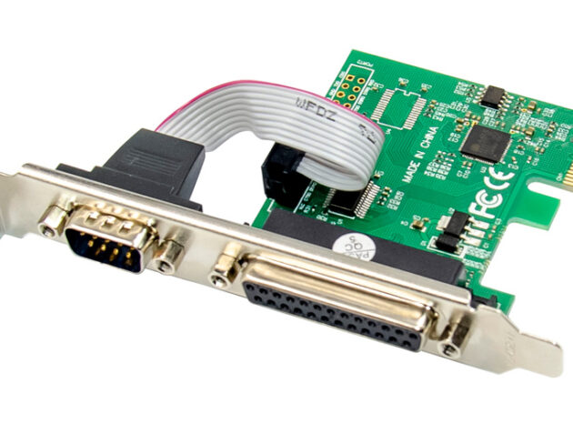 POWERTECH κάρτα επέκτασης PCIe σε serial + parallel ST329, AS99100