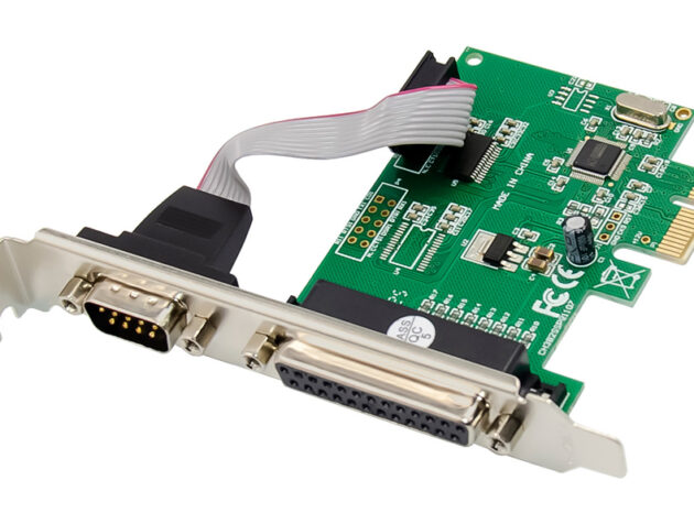 POWERTECH κάρτα επέκτασης PCIe σε serial & parallel ST39, WCH CH382L