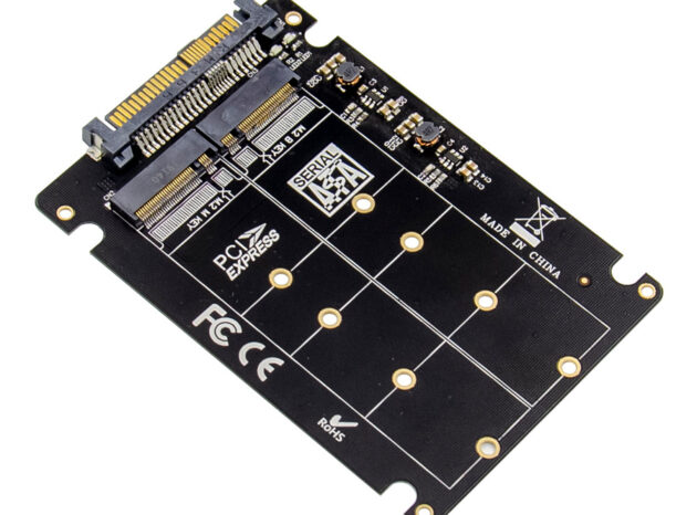 POWERTECH κάρτα επέκτασης U.2 SAS 2.5" σε M.2 B & M NGFF/NVME ST526