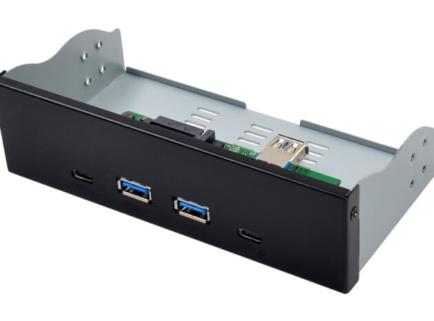 POWERTECH front panel 5.25" σε 2x USB 3.1 & 2x USB-C, VL820