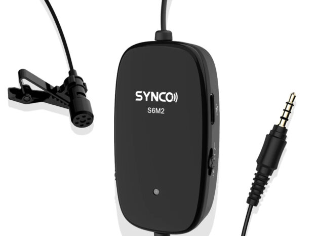 SYNCO μικρόφωνο Lav-S6M2, clip-on, omnidirectional, 3.5mm, 400mAh, μαύρο