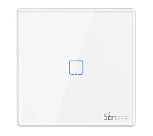 SONOFF smart διακόπτης T2EU1C-RF 433MHz, αφής, μονός, λευκός