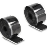 POWERTECH αυτοκόλλητα τύπου Velcro TIES-067 σε ρολό 5m, 45x50mm, μαύρο