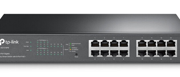 TP-LINK easy smart switch TL-SG1016PE, 16-Port Gigabit, PoE+, Ver. 3.0