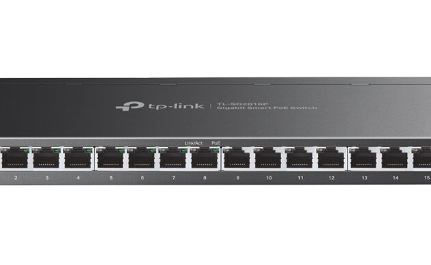 TP-LINK JetStream switch TL-SG2016P, 16-Port Gigabit, 8x PoE+, Ver. 1.0