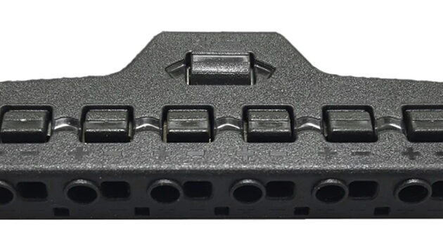 Splitter block TOOL-0095 για LED καλωδιοταινίες, 6-port, μαύρο