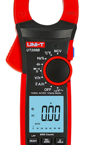 UNI-T πολύμετρο & αμπεροτσιμπίδα UT208B, 1000A AC/DC, NCV, True RMS