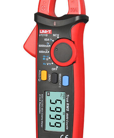 UNI-T μίνι ψηφιακή αμπεροτσιμπίδα UT211B, 60A AC/DC, NCV, True RMS
