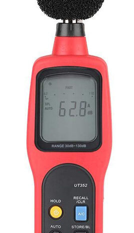 UNI-T ψηφιακό ντεσιμπελόμετρο UT352, 30-130dB