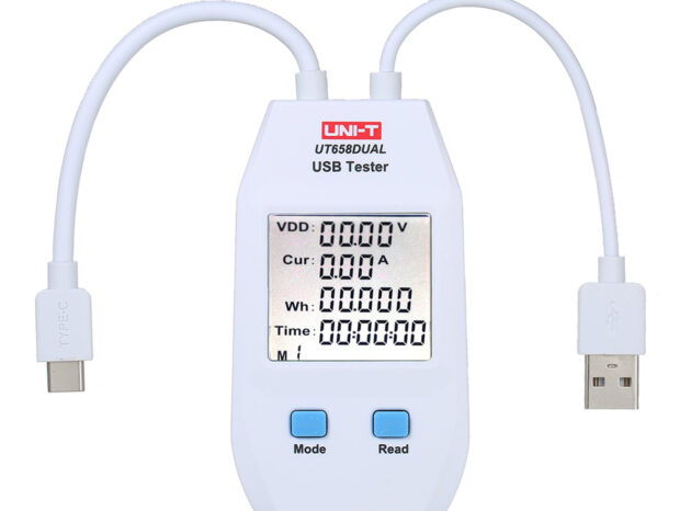 UNI-T USB συσκευή ελέγχου καλωδιώσεων UT658DUAL, Type A, Type C