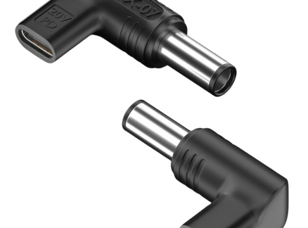 POWERTECH αντάπτορας τροφοδοσίας laptop YX-07, USB-C σε HP 7.4x5mm, μαύρος